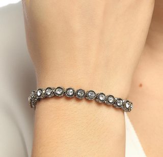 Su Yolu Taşlı Elmas Montür Bileklik Sevgiliye Hediye