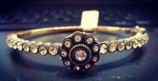 Aşina Gümüş - Papatya Elmas Montür Bileklik Sevgiliye Hediye