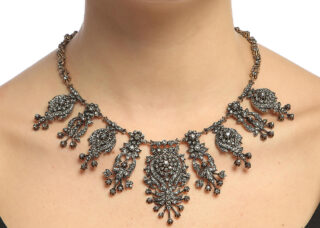 Muhteşem Yüzyıl Elmas Montur Black Diamond Gerdanlık Kolye